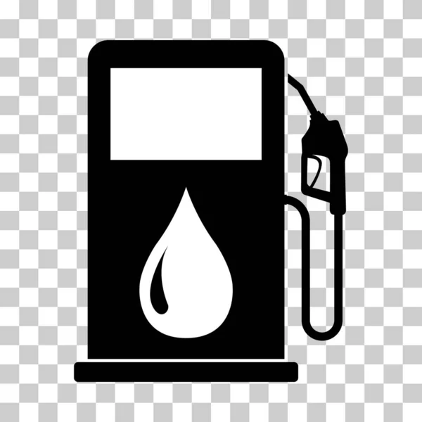 ガソリンスタンドのアイコン ノズル孤立ロゴベクトル ポンプガソリン設計 オイルパワーエネルギーシンボル — ストックベクタ