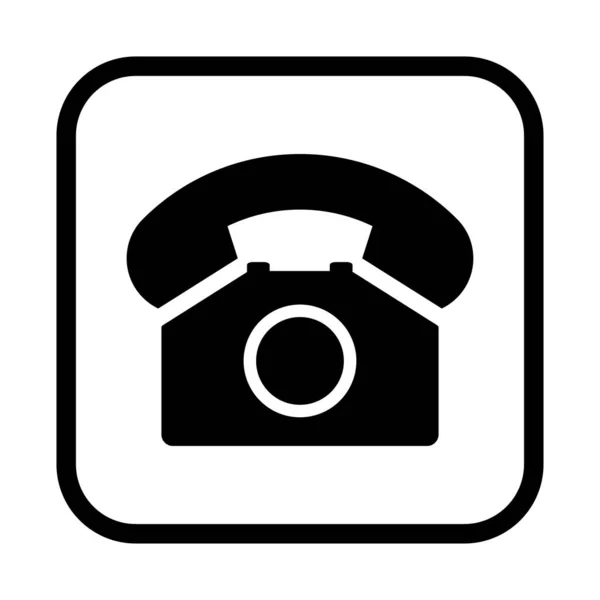 Símbolo Telefone Móvel Botão Ícone Smartphone Chat Web Internet Comunicação —  Vetores de Stock