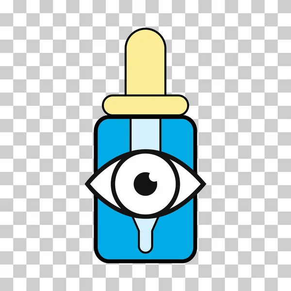 Dropper Liquid Icon Medicine Health Tool Web Symbol Test Fluid — Stock Vector