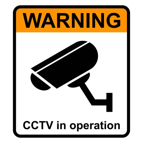 Icono Cámara Televisión Circuito Cerrado Alerta Protección Vídeo Cctv Ilustración — Archivo Imágenes Vectoriales