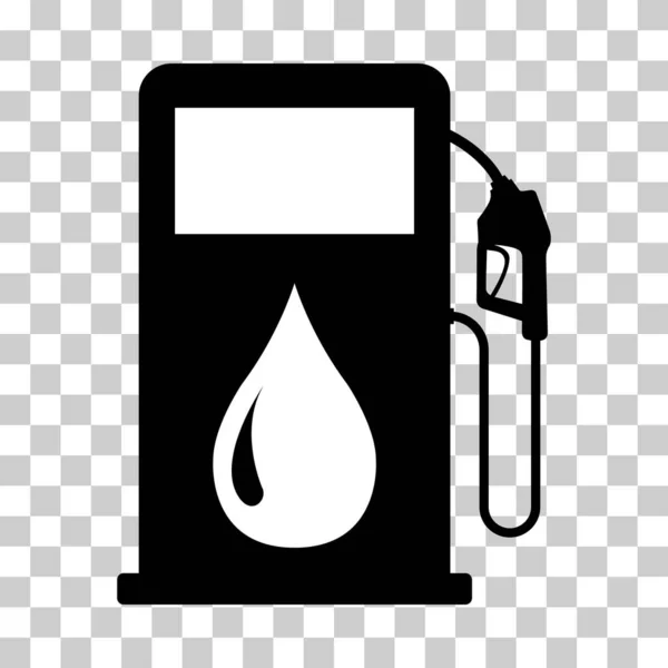 ガソリンスタンドのアイコン ノズル孤立ロゴベクトル ポンプガソリン設計 オイルパワーエネルギーシンボル — ストックベクタ