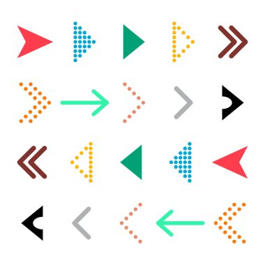 İnternet düğmesi, çevrimiçi web tasarımı ok taşıma simgesi, vektör illüstrasyonu kümesi .