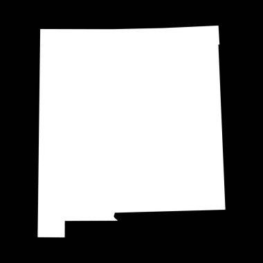 New Mexico map, united states of america. Flat concept icon symbol vector illustration .
