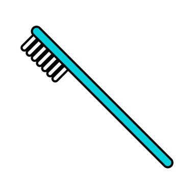 Tooth brush care icon, dental hygiene web sign, health medicine vector illustration .