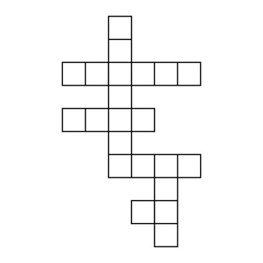 Çapraz bulmaca konsepti simgesi, çapraz kelime grafik sembolü, web düz vektör illüstrasyonu .