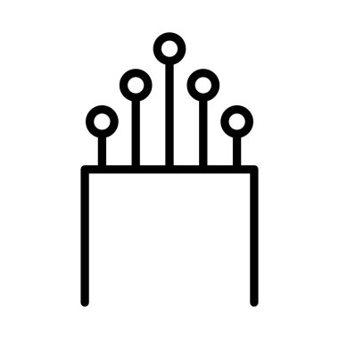 Optik kablo simgesi, teknoloji bilgisi kablo ağı, dijital internet vektör illüstrasyonu .