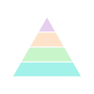 Piramit bilgi grafiği düzeni, bilgi modern konsept adım sunumu, broşür vektör illüstrasyonu .