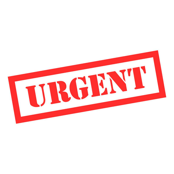 Срочный символ штампа, кнопка наклейки, векторная иллюстрация текстового баннера .