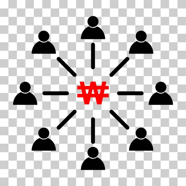 Employee Engagement Make Money Vector Icon Person Flat Web Symbol — Vector de stock