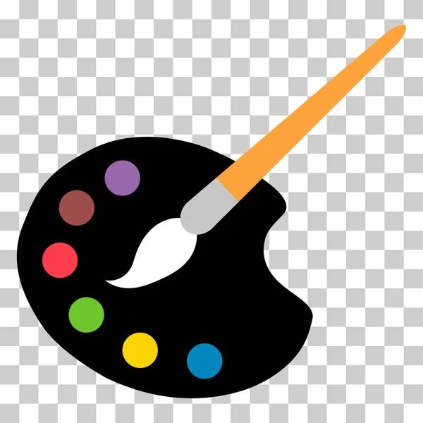 Flat Art Tool Palette Paints Color Artist Web Design Graphic — Stock Vector