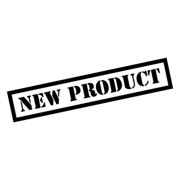 Neue Produktstempel Symbol Aufkleber Zeichen Taste Text Banner Vektor Illustration — Stockvektor