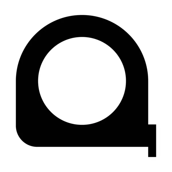 Icône Ruban Mesure Symbole Conception Outil Mesure Illustration Vectorielle Plate — Image vectorielle