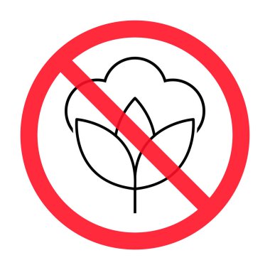 Cotton organic icon, clothing symbol natural symbol, web graphic vector illustration .