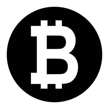 Bitcoin web sikkesi, internet elektronik kripto tasarım sembolü, dijital ödeme vektörü illüstrasyonu .