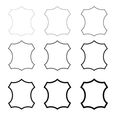 Deri deri moda ikonu, hayvan materyali grafik işareti, doku tasarım vektörü çizimi .