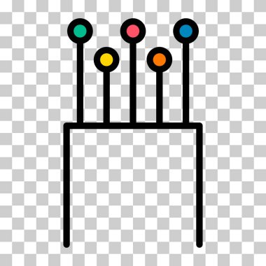 Optik kablo simgesi, teknoloji bilgisi kablo ağı, dijital internet vektör illüstrasyonu .