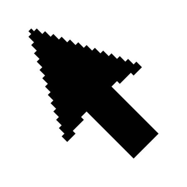 Arrow Pixel Icon Web Cursor Click Mouse Symbol Computer Pointer — 스톡 벡터