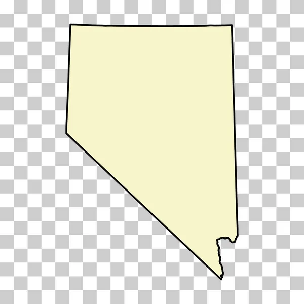 Nevada Map Shape United States America Flat Concept Icon Symbol — Stock Vector