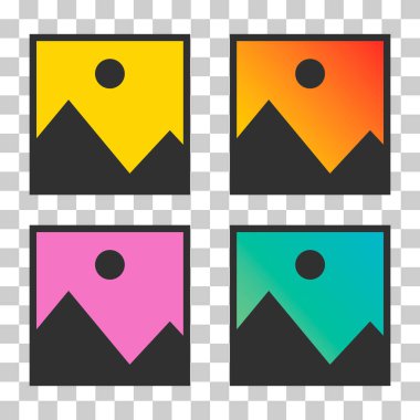 Set of No image vector symbol, missing available icon. No gallery for this moment placeholder .