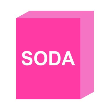 Baking soda ingredient icon, cook food design symbol, bakery product vector illustration .
