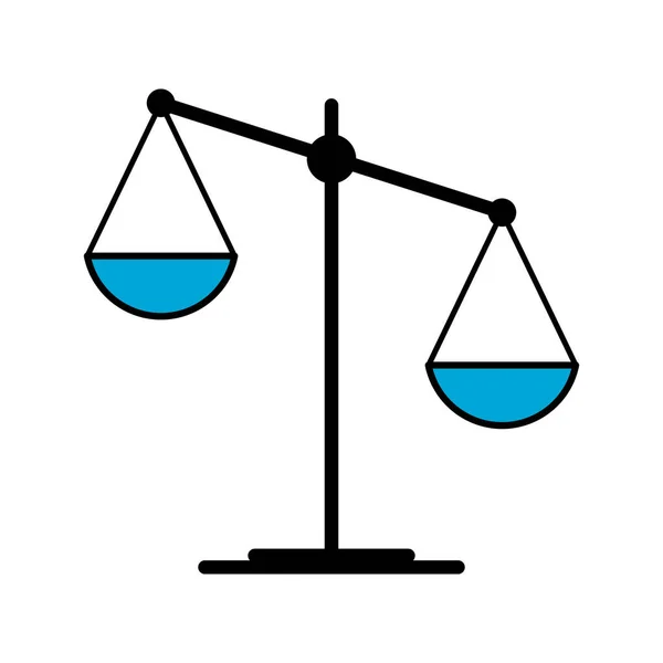 Échelle Égale Icône Avocat Crime Signe Web Équilibre Protection Illustration — Image vectorielle