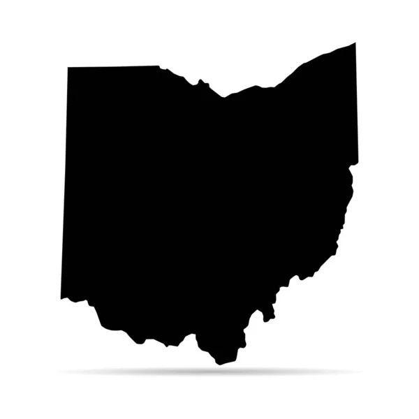 stock vector Ohio map shape, united states of america. Flat concept icon symbol vector illustration .