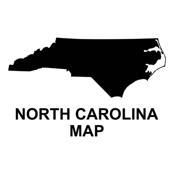 North Carolina Map Shape United States America Flat Concept Symbol — Image vectorielle