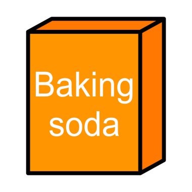 Baking soda ingredient icon, cook food design symbol, bakery product vector illustration .
