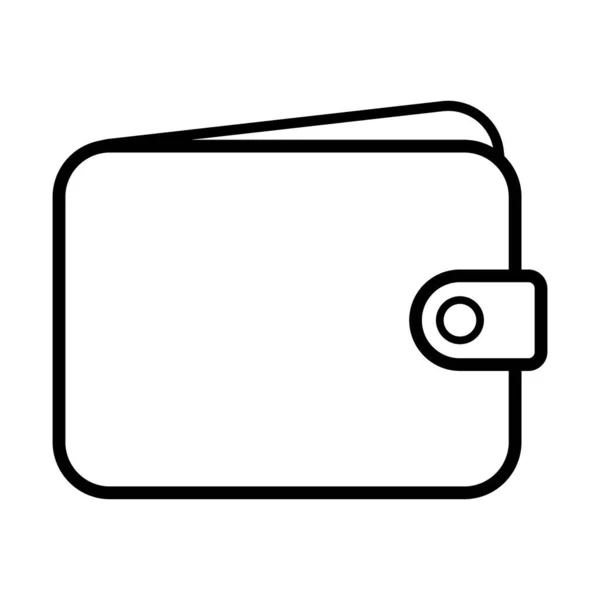 Wallet Icon Finance Flat Symbol Economy Deposit Cash Vector Illustration — Stok Vektör