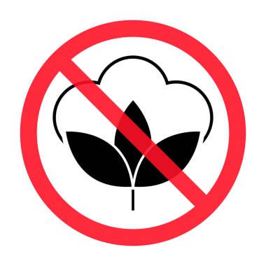 Cotton organic icon, clothing symbol natural symbol, web graphic vector illustration .
