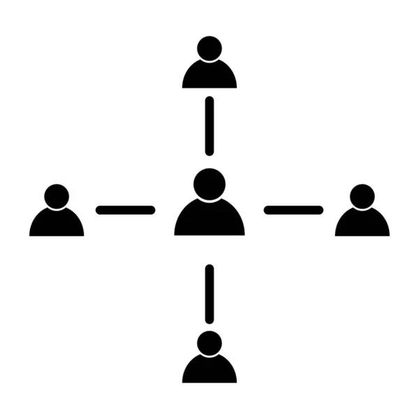 Employee Engagement Community Vector Icon Person Flat Web Symbol Design — Vector de stock
