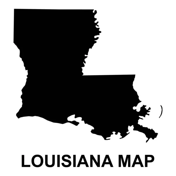 Louisiana Kartform Amerikas Förenta Stater Platt Begrepp Ikon Symbol Vektor — Stock vektor