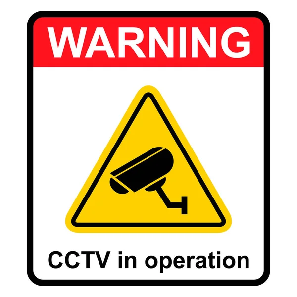 Afgesloten Televisiecamera Icoon Cctv Videobeveiligingswaarschuwing Vectorillustratie — Stockvector