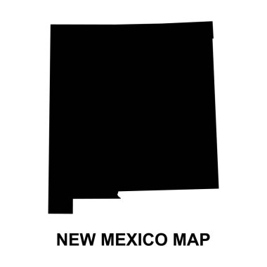 New Mexico map, united states of america. Flat concept icon symbol vector illustration .