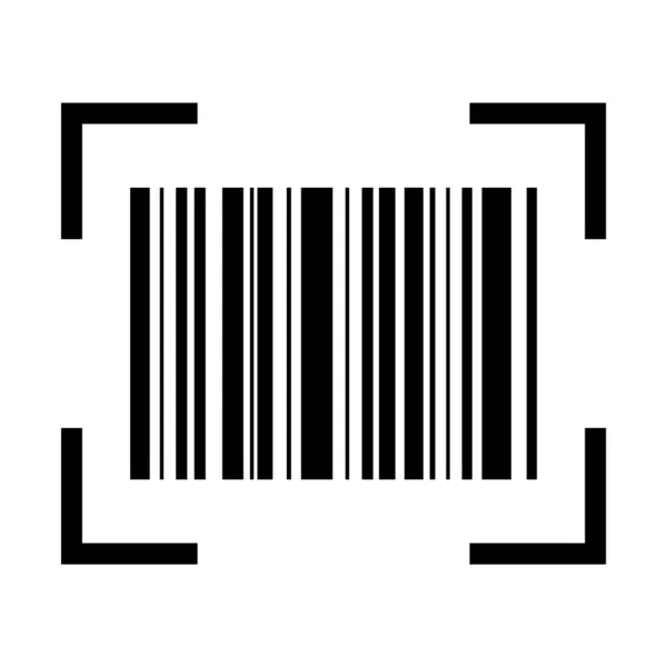Barcode Vectoricoon Barcode Voor Web Flat Design Afzonderlijke Illustratie — Stockvector