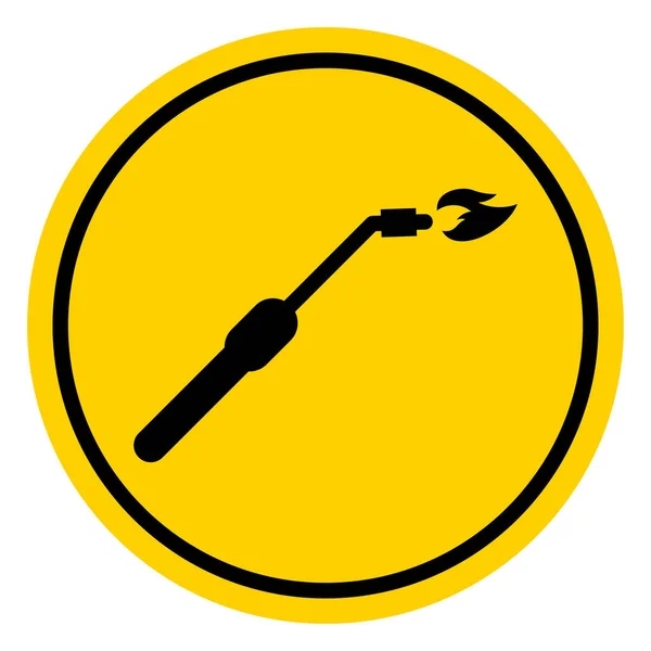 Ikona Technologii Niebezpieczeństwa Spawania Symbol Sprzętu Metalowego Narzędzia Bezpieczny Wektor — Wektor stockowy