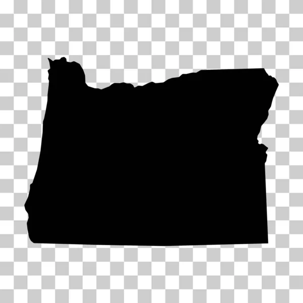 Oregon Haritası Şekli Amerika Birleşik Devletleri Düz Konsept Simge Vektör — Stok Vektör