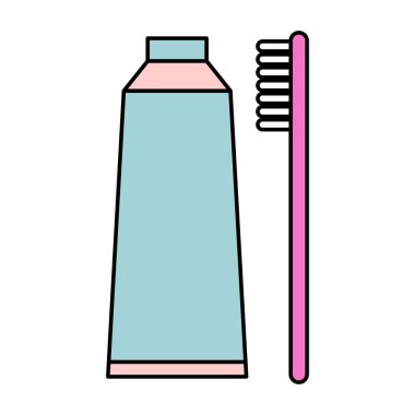 Tooth brush care icon, dental hygiene web sign, health medicine vector illustration .