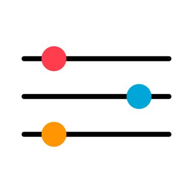 Ses karıştırıcı kontrol simgesi, filtre ses sembolü düğmesi, işaret işareti illüstrasyonunu değiştir .