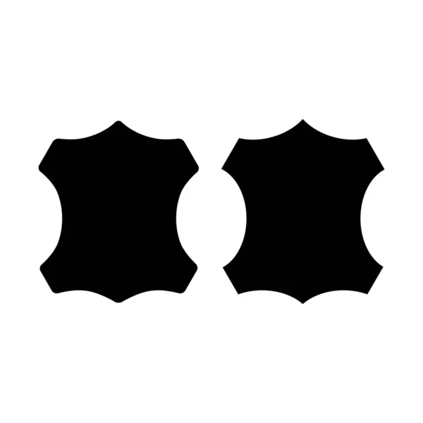 Набір Іконок Моди Шкіри Шкіри Графічний Знак Тваринного Матеріалу Дизайн — стоковий вектор