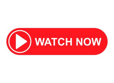 Watch now icon, website online button player symbol, play video vector illustration .