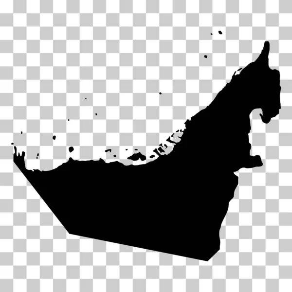 United Arab Emirates Map Icon Geography Blank Concept Isolated Graphic — ストックベクタ