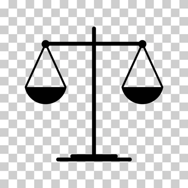 Měřítko Rovné Ikony Právnická Kriminalita Webová Značka Ochrana Rovnováhy Izolované — Stockový vektor