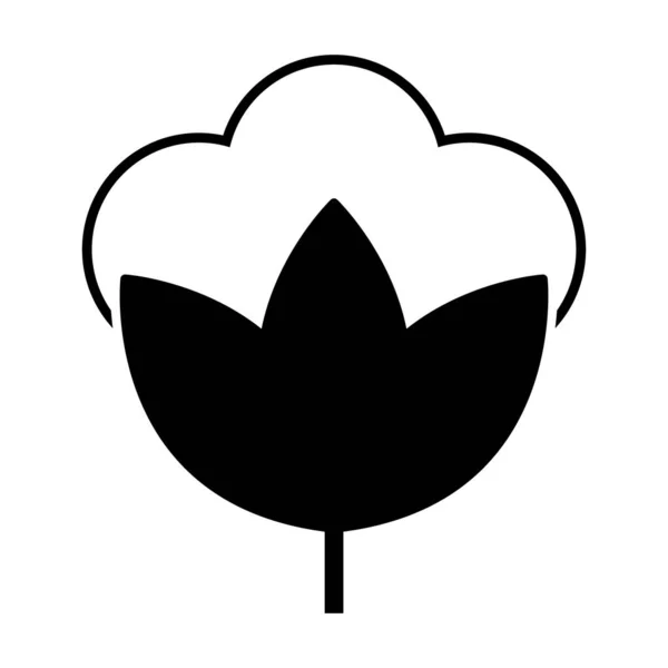綿の有機アイコン 服のシンボル自然シンボル ウェブグラフィックベクトルイラスト — ストックベクタ