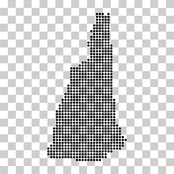 New Hampshire Map United States America Flat Concept Icon Symbol — Stockvektor