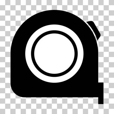 Ölçüm mezurası simgesi, ölçüm aracı konsept tasarım sembolü, aracı düz vektör illüstrasyonu .