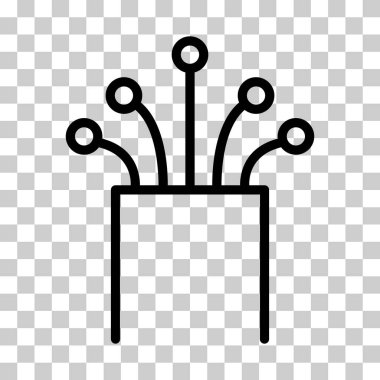 Optik kablo simgesi, teknoloji bilgisi kablo ağı, dijital internet vektör illüstrasyonu .