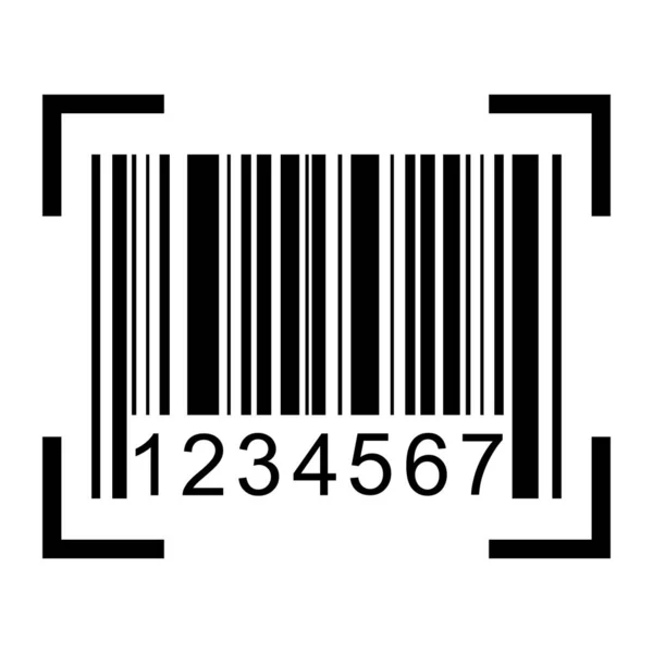 Barcode Vectoricoon Barcode Voor Web Flat Design Afzonderlijke Illustratie — Stockvector