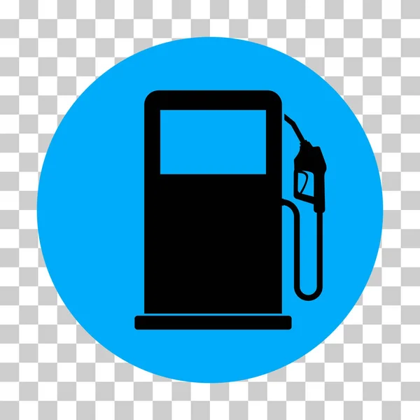 Benzin Istasyonu Simgesi Nozül Izole Edilmiş Logo Vektörü Benzin Dizaynı — Stok Vektör