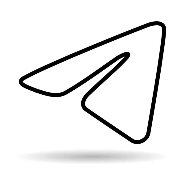 Humpolec Czech Republic Жовтня 2022 Телеграма Кнопка Соціальних Медіа Ілюстрація — стоковий вектор